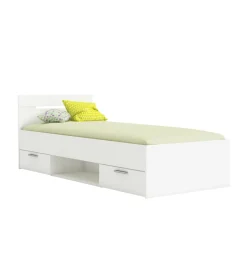 Letto singolo "michigan" bianco 90x200 cm