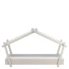 Letto singolo per bambini "casetta" in legno grigio 102x223x129 cm