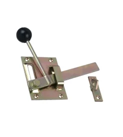 Leva di chiusura piastra 80 x 100 mm. - zincato giallo