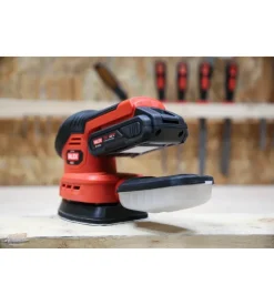 Levigatrice palmare a batteria valex 18v 2ah e caricabatterie