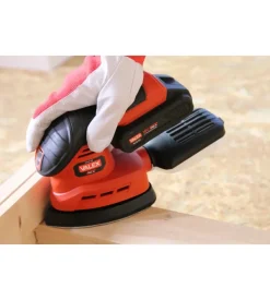 Levigatrice palmare a batteria valex 18v 2ah e caricabatterie