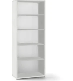 Libreria h185 l71 finitura ossido bianco