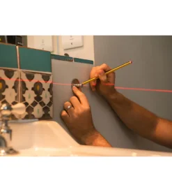 Livella laser rosso a 2 linee rbcllr1 - ryobi