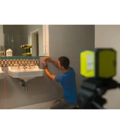 Livella laser rosso a 2 linee rbcllr1 - ryobi