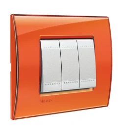 Ll placca 3p arancio - bticino.