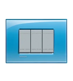 Ll placca 3p azzurro - bticino.