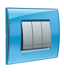 Ll placca 3p azzurro - bticino.