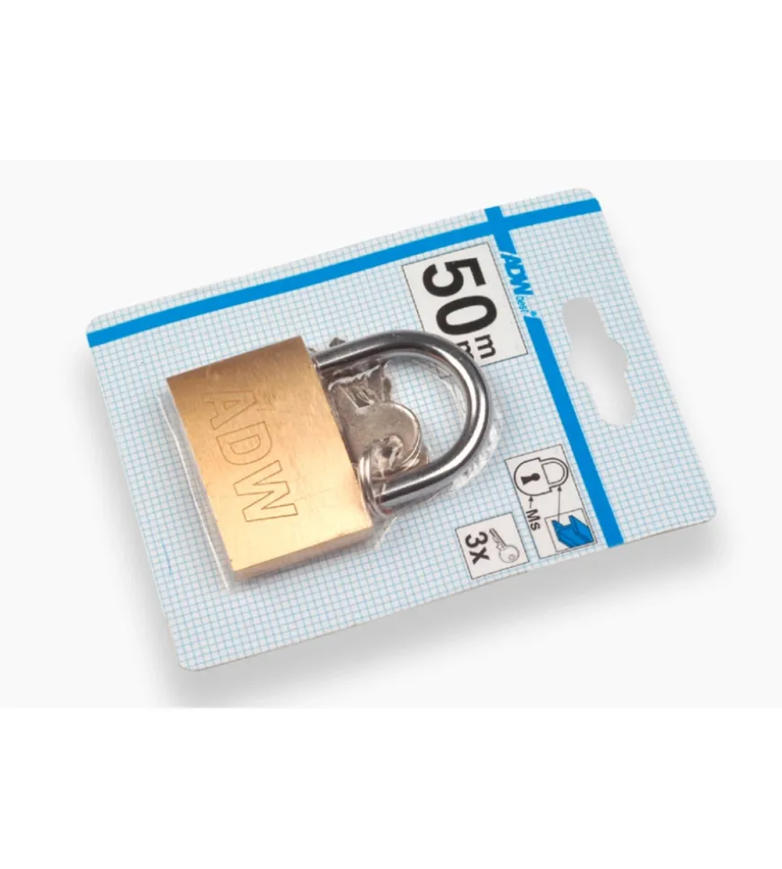 Lucchetti ottone con 3 chiavi