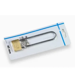 Lucchetto ottone arco lungo 40 mm.