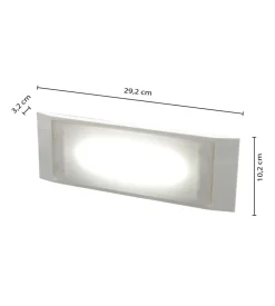 Luce di emergenza extra slim, 140 lumen