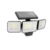 Luce solare da esterno con 3 led in alluminio colore nero, 8,7 w 2700 k