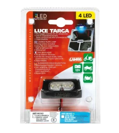 Luce targa 4 led bianca  90162