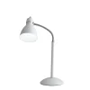Lume "people" in metallo bianco con diffusore orientabile, h 52 cm