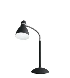 Lume "people" in metallo nero con diffusore orientabile, h 52 cm