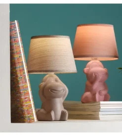 Lumetto "monkey non parlo" rosa, e14