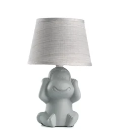 Lumetto "monkey non sento" grigio, e14