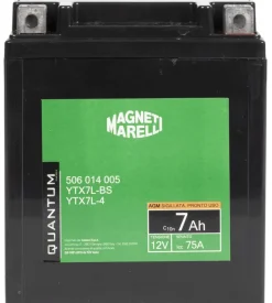 Magneti marelli batteria moto scooter 7ah 12v 75a agm sigillata polo positivo dx
