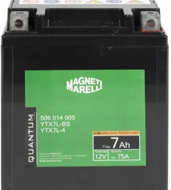 Magneti marelli batteria moto scooter 7ah 12v 75a agm sigillata polo positivo dx