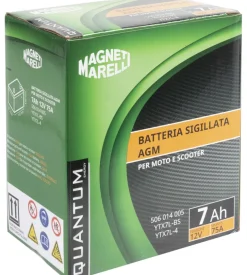 Magneti marelli batteria moto scooter 7ah 12v 75a agm sigillata polo positivo dx
