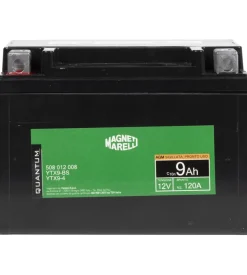 Magneti marelli batteria moto e scooter 9ah 12v 120a tecnologia agm sigillata polo positivo sinistro