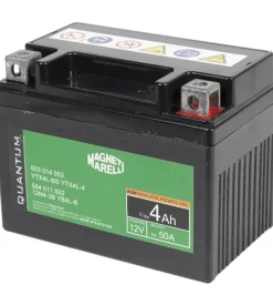 Magneti marelli batteria moto e scooter 4ah 12v 50a tecnologia agm sigillata polo positivo destro