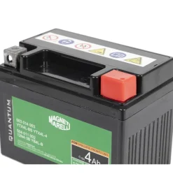 Magneti marelli batteria moto e scooter 4ah 12v 50a tecnologia agm sigillata polo positivo destro