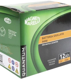 Magneti marelli batteria moto e scooter 12ah 12v 150a tecnologia agm sigillata polo positivo sinistro