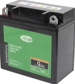 Magneti marelli batteria moto e scooter 9ah 12v 100a tecnologia agm sigillata polo positivo sinistro