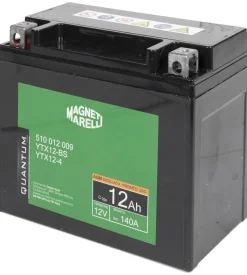 Magneti marelli batteria moto e scooter 12ah 12v 140a tecnologia agm sigillata polo positivo sinistro