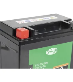 Magneti marelli batteria moto e scooter 12ah 12v 140a tecnologia agm sigillata polo positivo sinistro