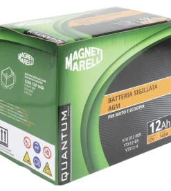 Magneti marelli batteria moto e scooter 12ah 12v 140a tecnologia agm sigillata polo positivo sinistro