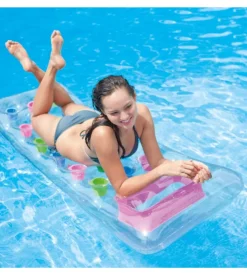 Materassino gonfiabile 18 buchi intex trasparente cm 188x71 i.13 - cod. 59894eu