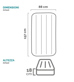 Materassino gonfiabile per bambini intex 