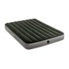 Materasso ad una piazza e mezza gonfiabile intex "airbed dura-beam standard downy" colore verde scuro con pompa a pedale, 137x191x25 cm - cod. 64762