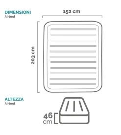 Materasso matrimoniale autogonfiante intex 
