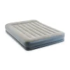 Materasso matrimoniale autogonfiante intex "airbed dura-beam pillow rest mid-rise" colore crema e pompa integrata 152x203x30 cm - cod. 64118nd