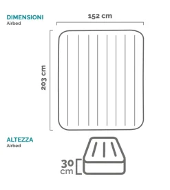 Materasso matrimoniale autogonfiante intex 