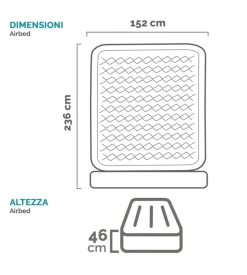 Materasso matrimoniale autogonfiante intex 