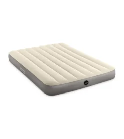Materasso matrimoniale gonfiabile intex "airbed dura-beam single-high" crema 152x203x25 cm - cod. 64103