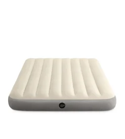 Materasso matrimoniale gonfiabile intex "airbed dura-beam single-high" crema 152x203x25 cm - cod. 64103