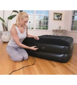 Materasso matrimoniale gonfiabile bestway tritech floccato, 203x152x46 cm