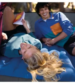 Materasso matrimoniale gonfiabile intex "truaire" blu 152x203x22 cm - cod. 64013