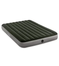 Materasso matrimoniale gonfiabile intex "airbed dura-beam standard prestige downy" colore verde scuro, 152x203x25 cm - cod. 64109