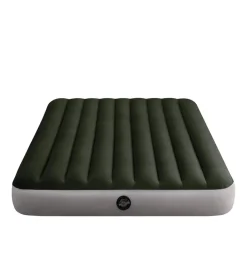 Materasso matrimoniale gonfiabile intex "airbed dura-beam standard prestige downy" colore verde scuro, 152x203x25 cm - cod. 64109