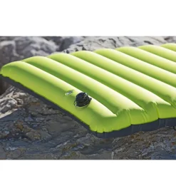 Materasso matrimoniale gonfiabile con pompa integrata da campeggio "alveobed double" grigio e verde 220x75 cm