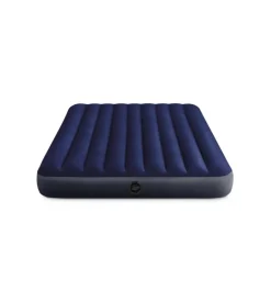 Materasso piazza e mezza gonfiabile intex "airbed dura-beam standard classic downy" blu 137x191x25 cm - cod. 64758
