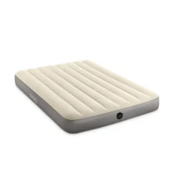 Materasso piazza e mezza gonfiabile intex "airbed dura-beam single-high" crema 137x191x25 cm - cod. 64102