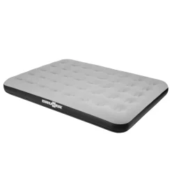 Materasso piazza e mezza gonfiabile da campeggio brunner "flair double" grigio 191x137x22 cm