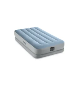 Materasso singolo autogonfiante intex "airbed dura-beam mid-rise comfort" azzurro con pompa usb incorporata 99x191x36 cm - cod. 64157