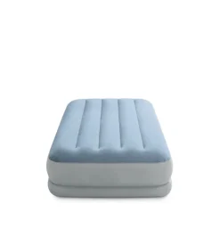 Materasso singolo autogonfiante intex "airbed dura-beam mid-rise comfort" azzurro con pompa usb incorporata 99x191x36 cm - cod. 64157